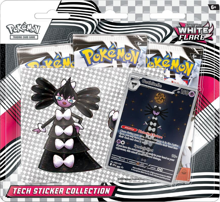 White Flare Tech Sticker Collection image 0