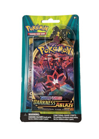 Pokemon Blister Booster 2 Pack Darkness Ablaze Sun & Moon Base W/Mega Mawile Pin image 0