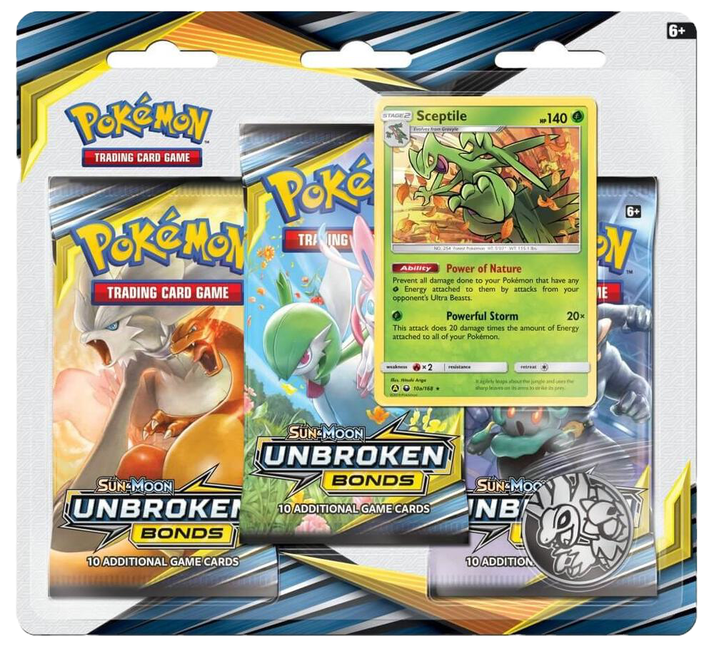 Unbroken Bonds 3 Pack Blister [Sceptile]