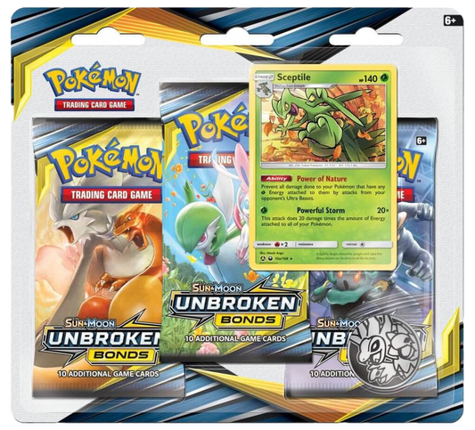 Unbroken Bonds 3 Pack Blister [Sceptile]