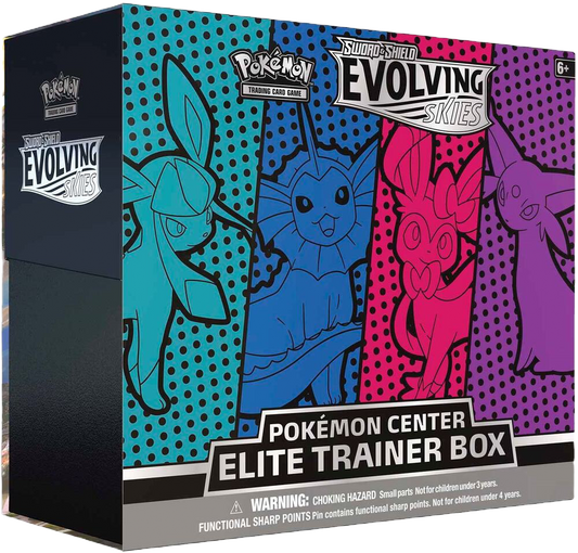 Evolving Skies Pokemon Center Elite Trainer Box [Glaceon/Vaporeon/Sylveon/Espeon] (Exclusive)