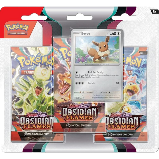 Obsidian Flames 3 Pack Blister [Eevee] image 0