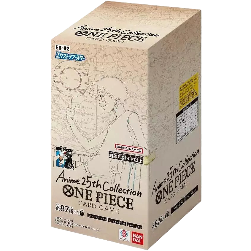 Japanese One Piece Anime 25th collection Extra Booster Box [EB-02] image 0