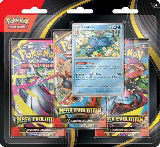 Mega Evolution 3 Pack Blister [Golduck]