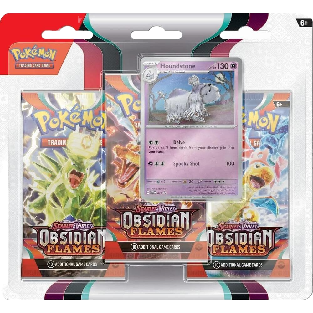 Obsidian Flames 3 Pack Blister [Houndstone] image 0