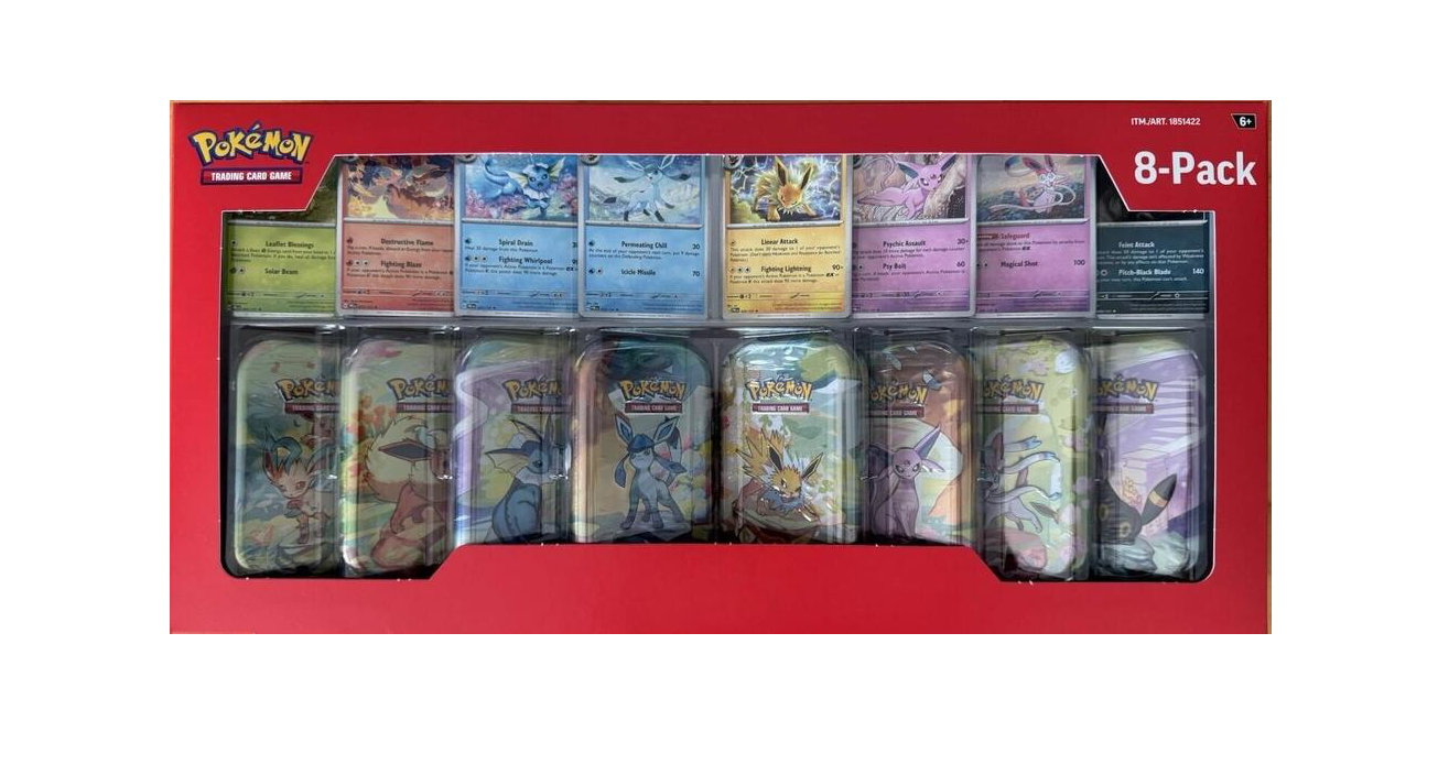 Prismatic Evolutions 8-Pack Mini Tins image 0