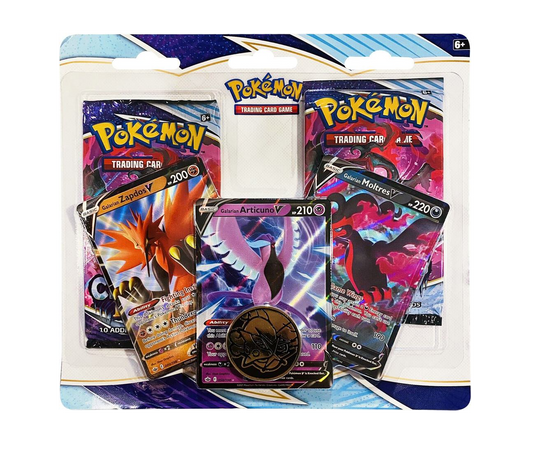 Chilling Reign 2 Pack Blister [Galarian Zapdos V, Articuno V, Moltres V] image 0